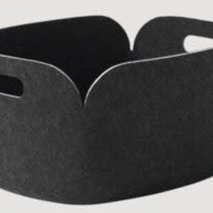 muuto restore basket black melange 35cm x 48cm x 23cm