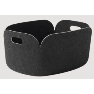 muuto restore basket black melange 35cm x 48cm x 23cm