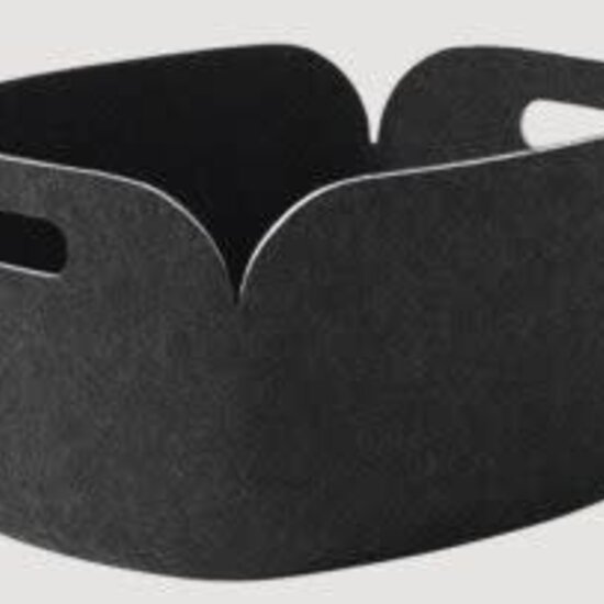 Muuto muuto restore basket black melange 35cm x 48cm x 23cm
