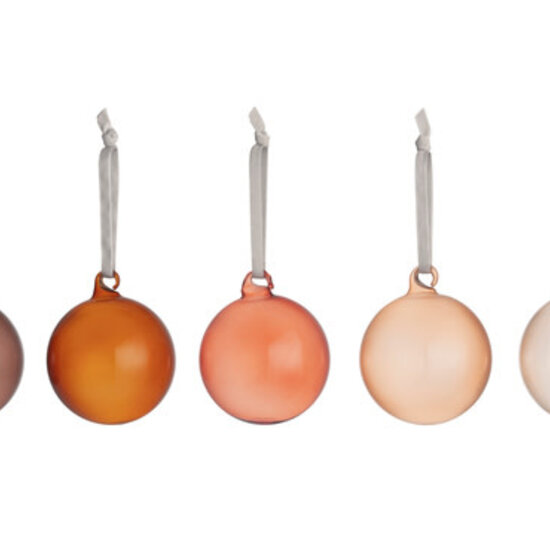 Iittala iittala glazen ballen set bruin