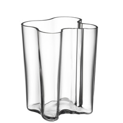iittala aalto vase 181 mm clear