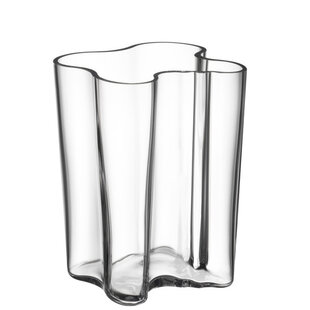 iittala aalto vase 181 mm clear