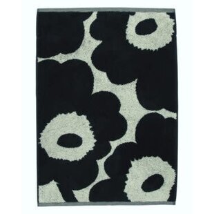 marimekko hand towel unikko dark blue