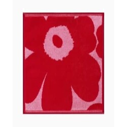 marimekko mini towel unikko red 30 x 30 cm