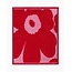 Marimekko marimekko mini towel unikko red 30 x 30 cm