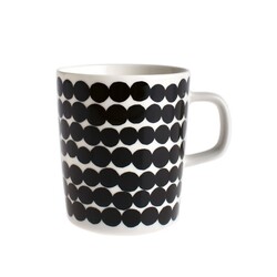 marimekko oiva mug siirtolapuutarha black 2.5 dl