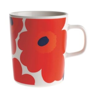 marimekko oiva mug 2.5 dl unikko red