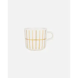 marimekko oiva cup white/gold tiiliskivi 2dl