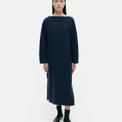 marimekko boiled wool jurk L