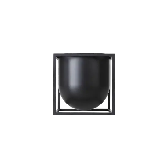 By Lassen by lassen kubus 14 vaas zwart