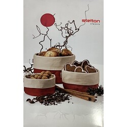 Stelton set broodzakken rood/zand