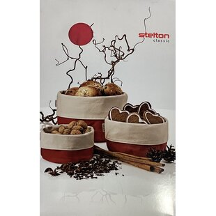 Stelton set broodzakken rood/zand
