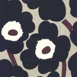 marimekko UNIKKO BLUE LINEN servietten