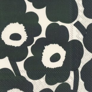 marimekko UNIKKO CREAM GREEN servietten