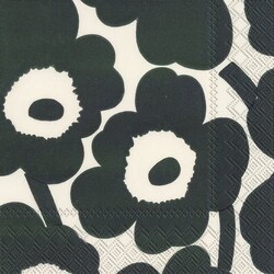 marimekko UNIKKO CREAM GREEN servetten S