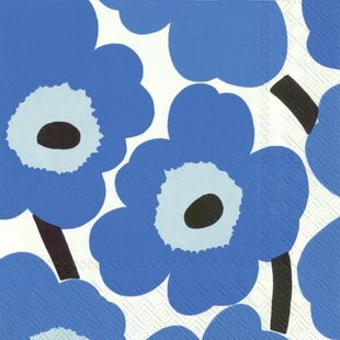 marimekko UNIKKO BLUE servetten