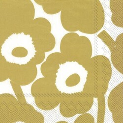 marimekko UNIKKO WHITE GOLD servetten S