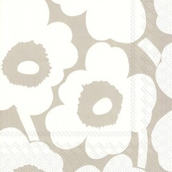 marimekko UNIKKO LINNEN CREAM servetten