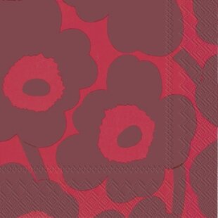 marimekko UNIKKO RED RED servetten