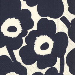 marimekko UNIKKO DARK BLUE NATURE servietten