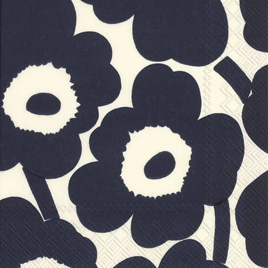 Marimekko marimekko UNIKKO DARK BLUE NATURE servetten S