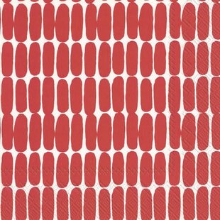 marimekko ALKU RED servetten