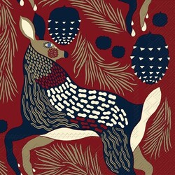 marimekko PEURA BROWN servietten