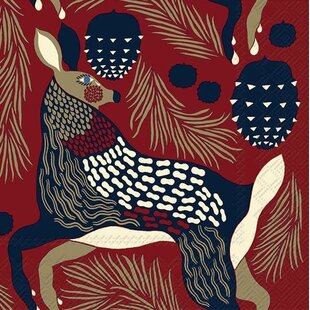 marimekko PEURA BROWN servetten