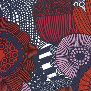 marimekko SIIRTOLAPUUTARHA BLUE servetten