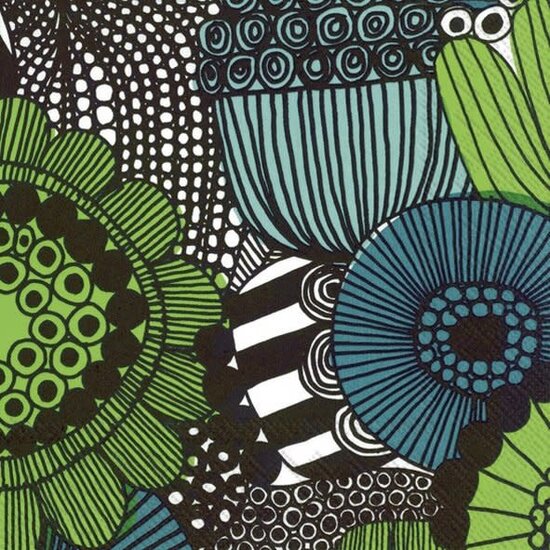 Marimekko marimekko SIIRTOLAPUUTARHA Green servetten S