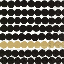 marimekko RÄSYMATTO BLACK GOLD servetten