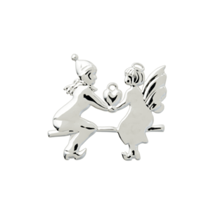 rosendahl kersthanger engeltjes silver plated