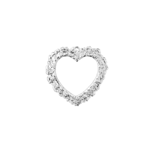 rosendahl kersthanger bloemen-hart  silver plated