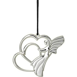 rosendahl kersthanger engel met hartjes silver plated
