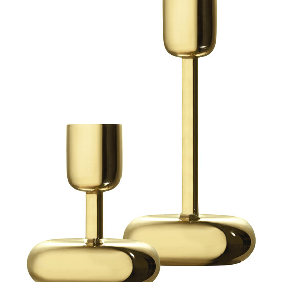 Iittala iittala nappula candleholder 183mm brass