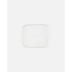 marimekko oiva unikko plate 15x12cm white