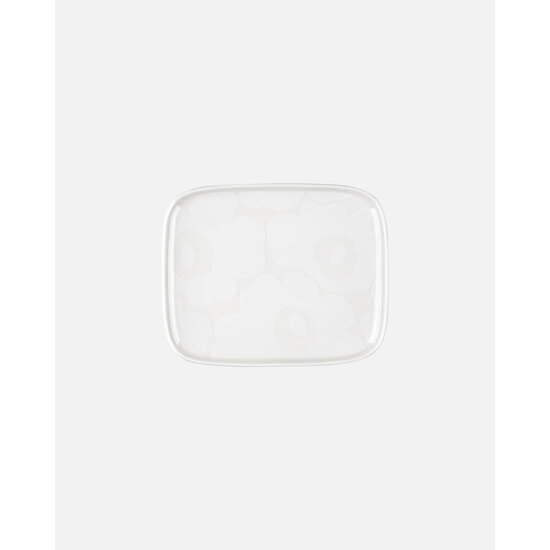 Marimekko marimekko oiva unikko plate 15x12cm white