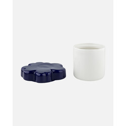 marimekko unikko collectible pot 6,5x15,5 cm white/ dark blue