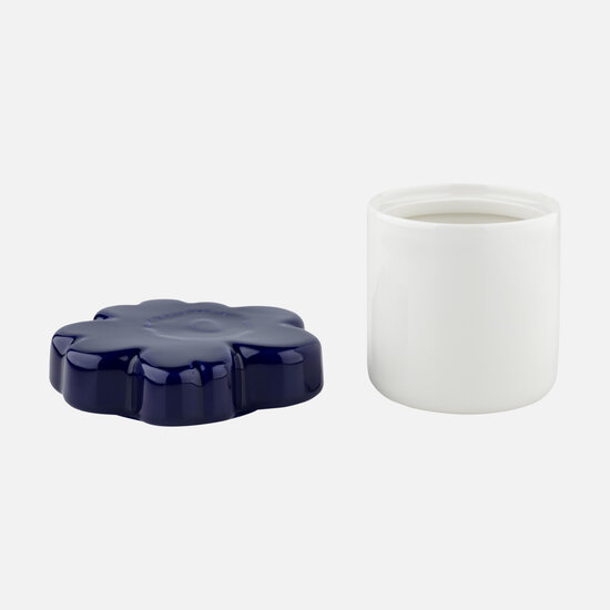 Marimekko Unikko Collectible Pot 6,5x15,5 cm Wit / Donkerblauw