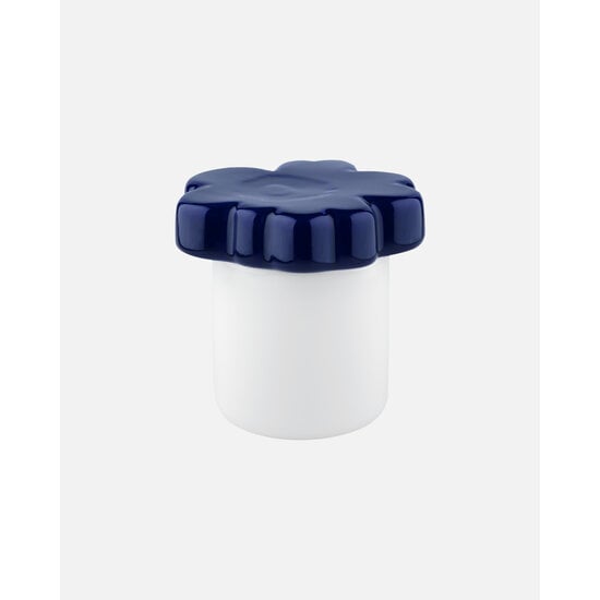 Marimekko marimekko unikko collectible pot 6,5x15,5 cm white/ dark blue