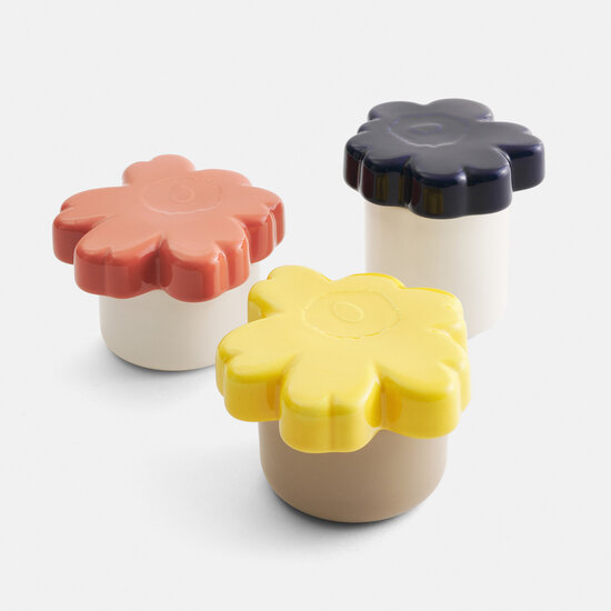 Marimekko Unikko Collectible Pot 6,5x15,5 cm Wit / Donkerblauw