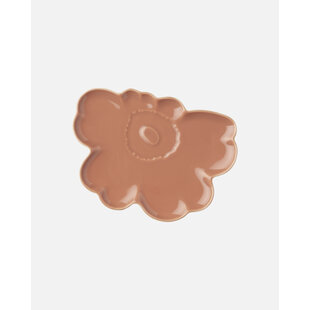 Marimekko Unikko Shape Bord 19 cm, Light Terra