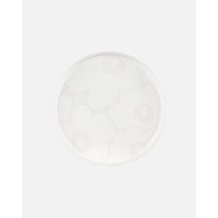 marimekko oiva plate 20 cm unikko  white
