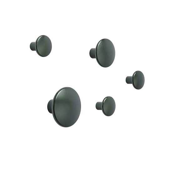Muuto muuto dots metal dark green set van 5