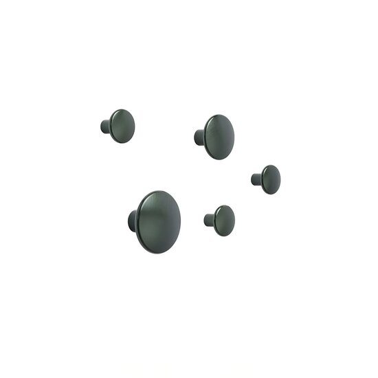 Muuto muuto dots metal dark green set van 5