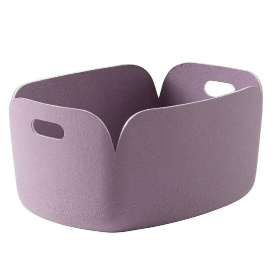 Muuto muuto restore basket dusty lilac 35cm x 48cm x 23cm
