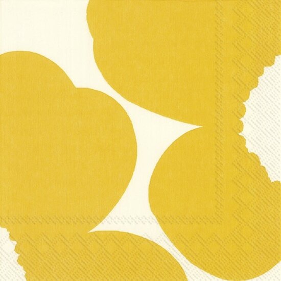 Marimekko marimekko ISOT UNIKKOT CREAM  yellow servetten