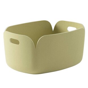 muuto restore basket beige green 35cm x 48cm x 23cm