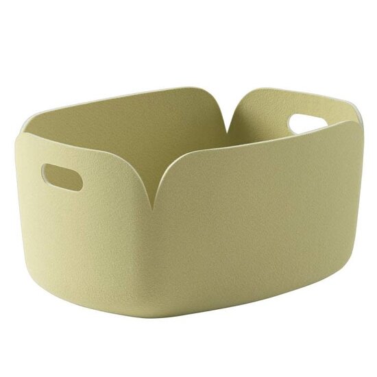 Muuto muuto restore basket beige green 35cm x 48cm x 23cm