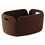 muuto muuto restore basket dark brown 35cm x 48cm x 23cm